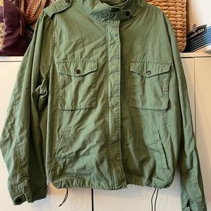 Torrid Utility olive bomber jacket